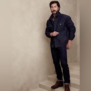 Banana Republic Men's Dark Blue Denim Jacket NWT 175.00